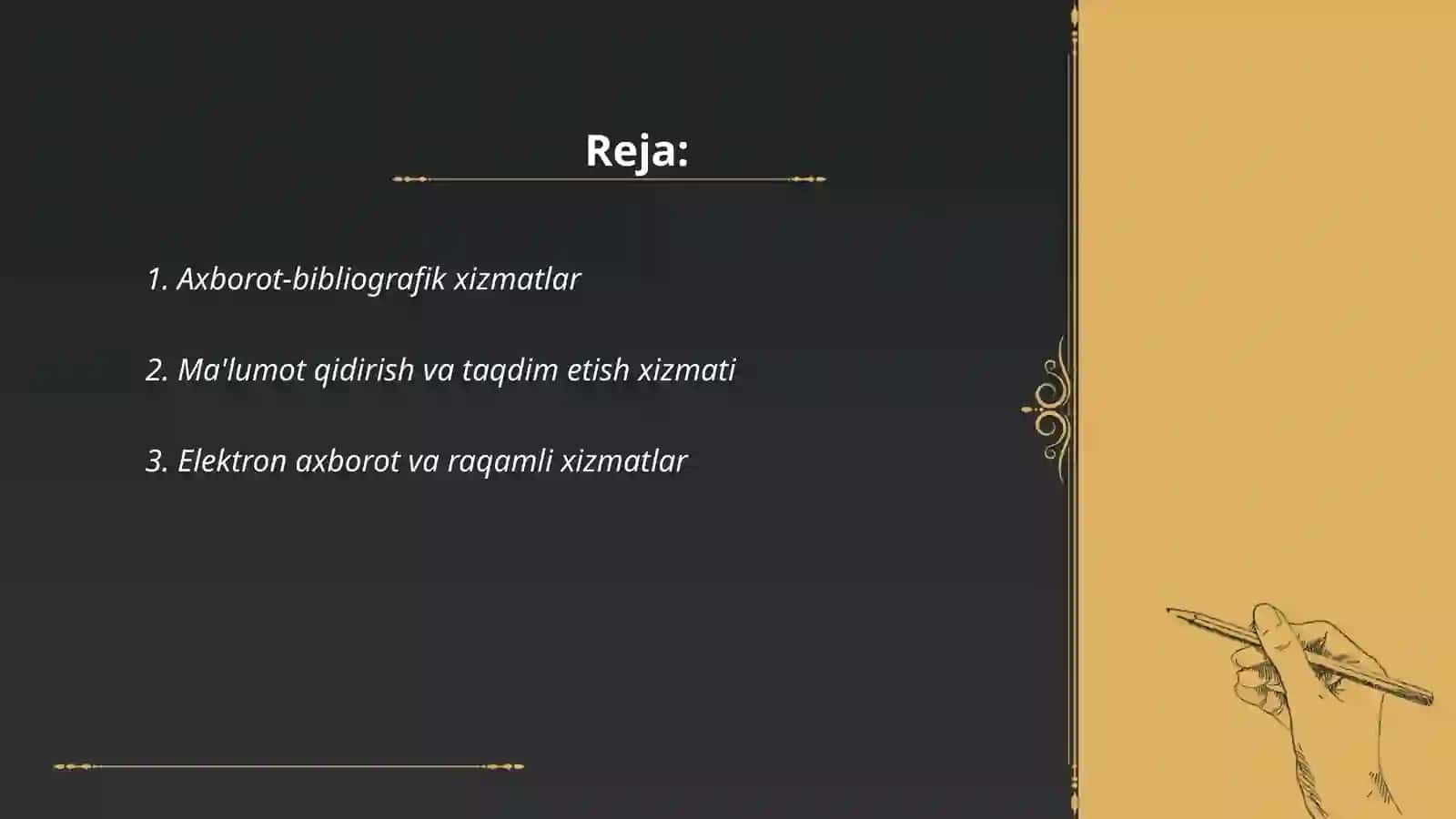 Axborot‑bibliografik xizmatlar 2