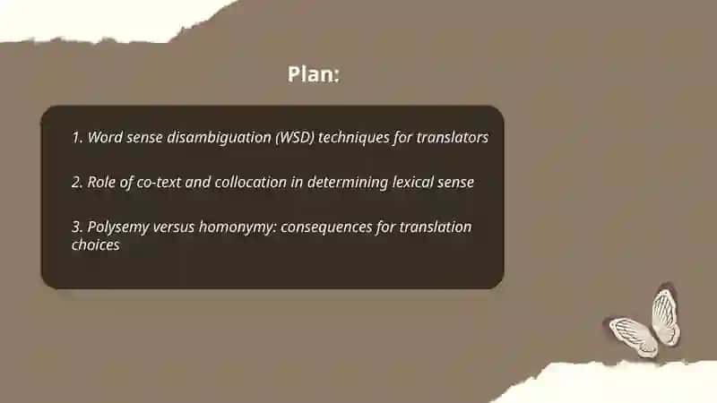Word Sense Disambiguation Techniques for Translators 2