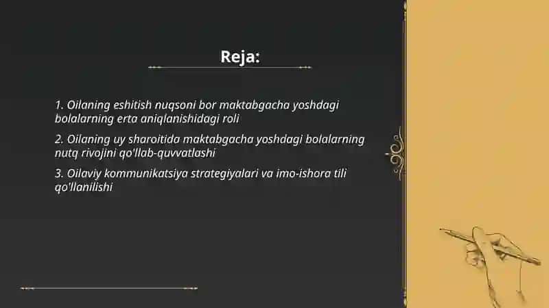 Maktabgacha yoshdagi eshitishida nuqsoni bor bolalarni tarbiyalashda oilaning o'rni 2