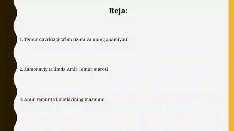 Amir Temur ògitlarining tarbiyaviy ahamiyati 2