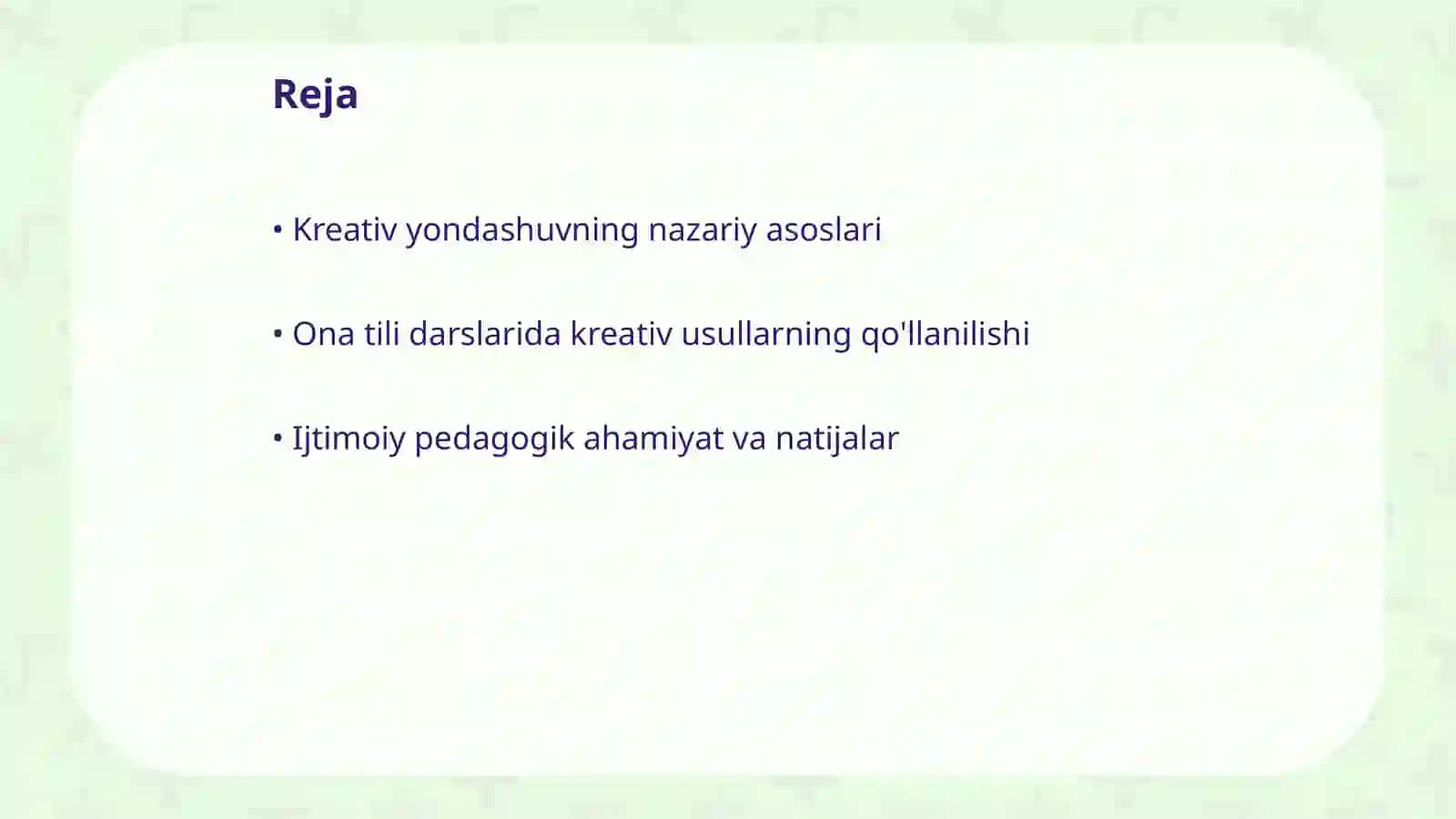 Ona tili darslarida kreativ yondashishning ijtimoiy pedagogik ahamiyati 2