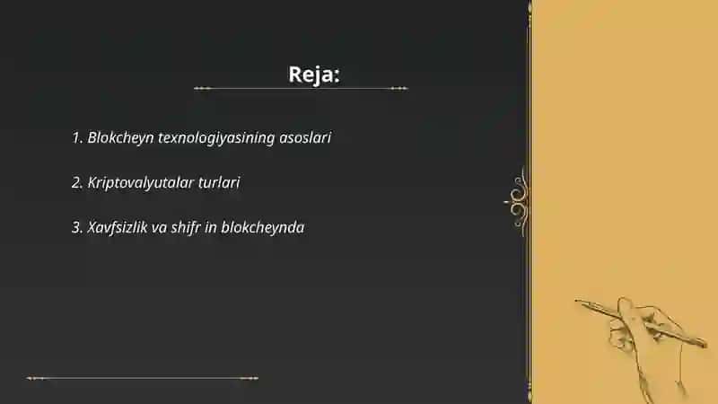 Blokcheyin va Kriptovalyuta texnologiyasi 2