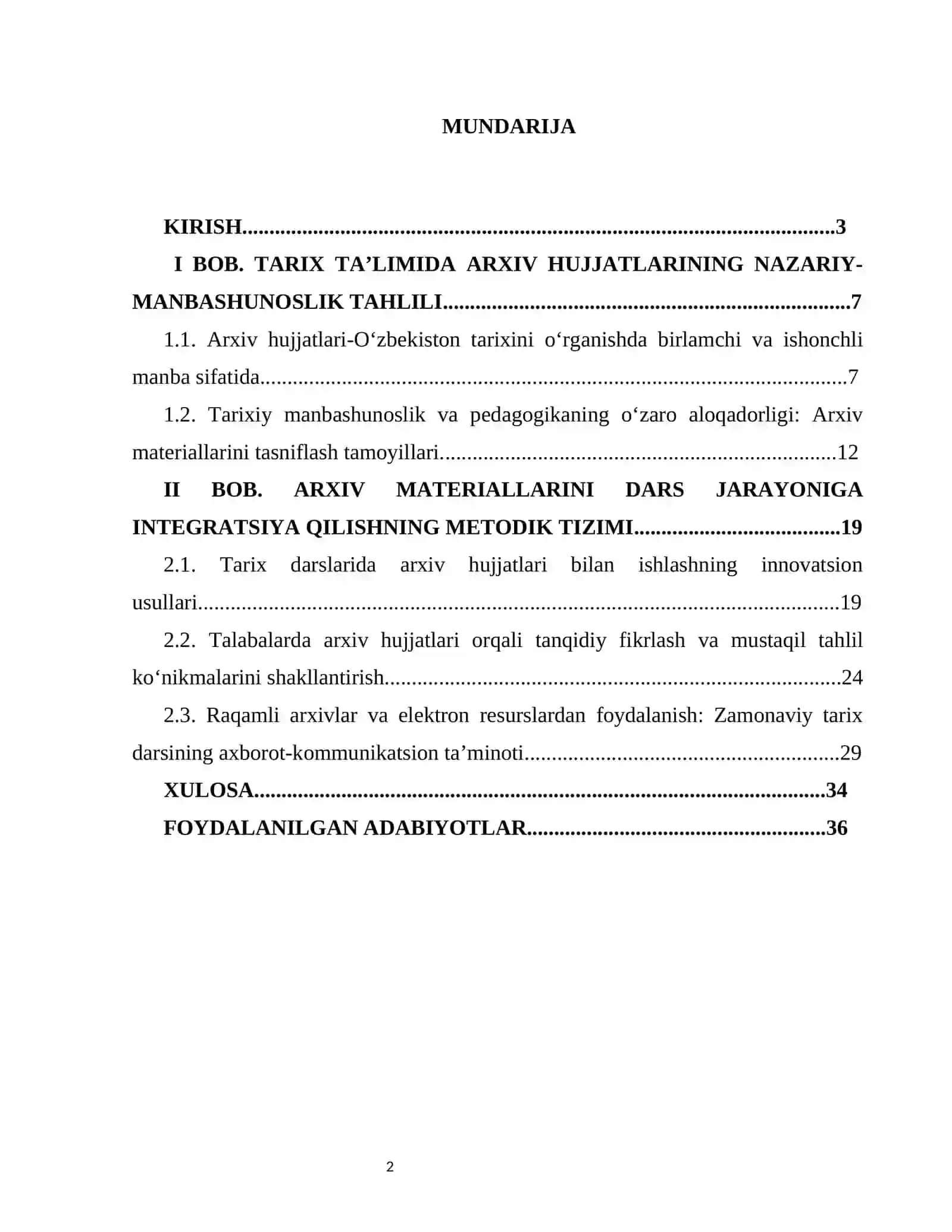 O’zbekiston tarixini o’qitishda tarixiy manbalar arxiv hujjatlaridan foydalanish 2