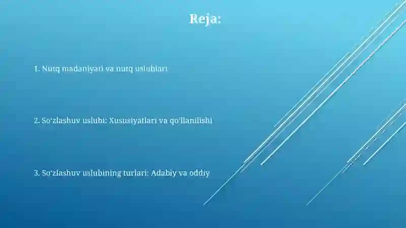 Nutq madaniyati va nutqiy uslublar 2