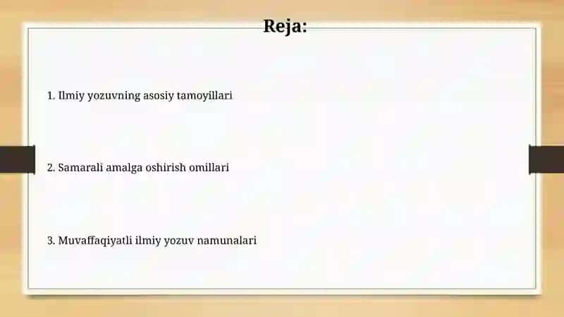 Akademik yozish va samarali amalga oshirish omillari 2