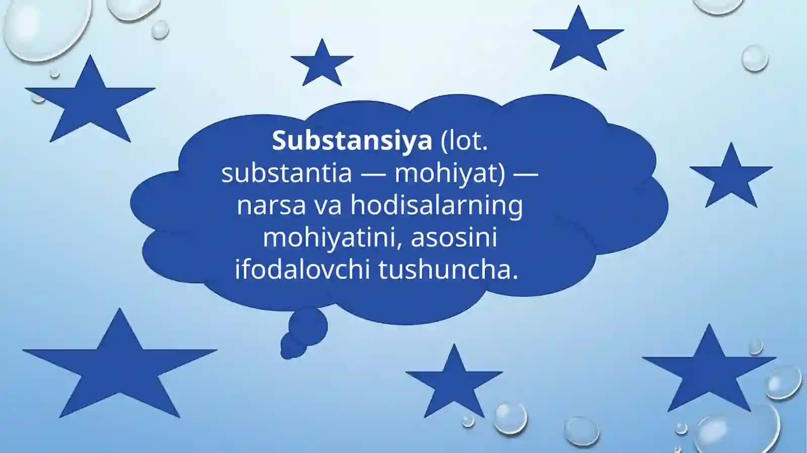 falsafa va fizikada Substansiya,substrat va metiraning oʻzaro aloqasi 2