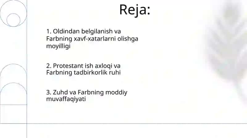 Protestantizmning ideologiyasining Farb taraqqiyotida tutgan o‘rni 2