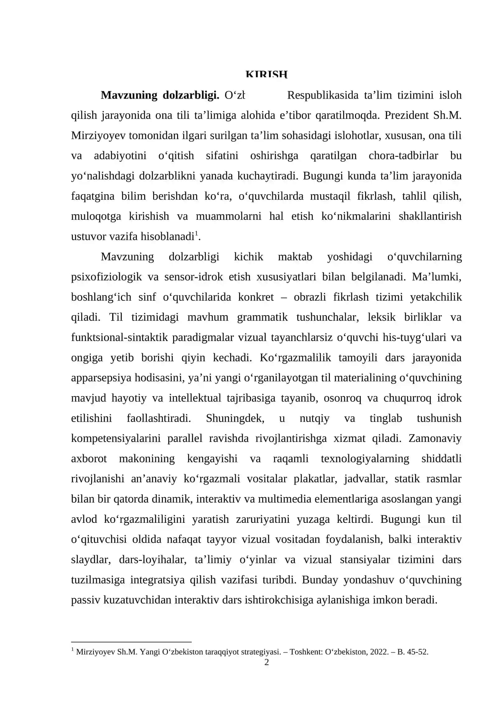 Ona tili oʻqitish metodikasida ko‘rgazmalilikning oʻrniva ahamiyati 2
