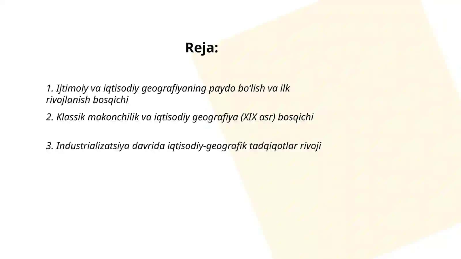 Ijtimoiy va iqtisodiy geografiyaning rivojlanish bosqichlari 2