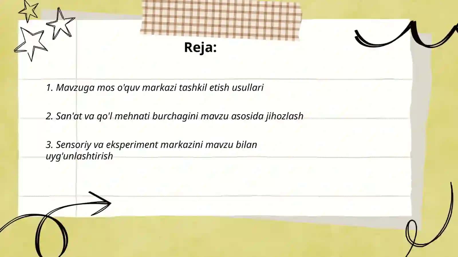 MTTda mavzu asosida jihozlash usullari 2