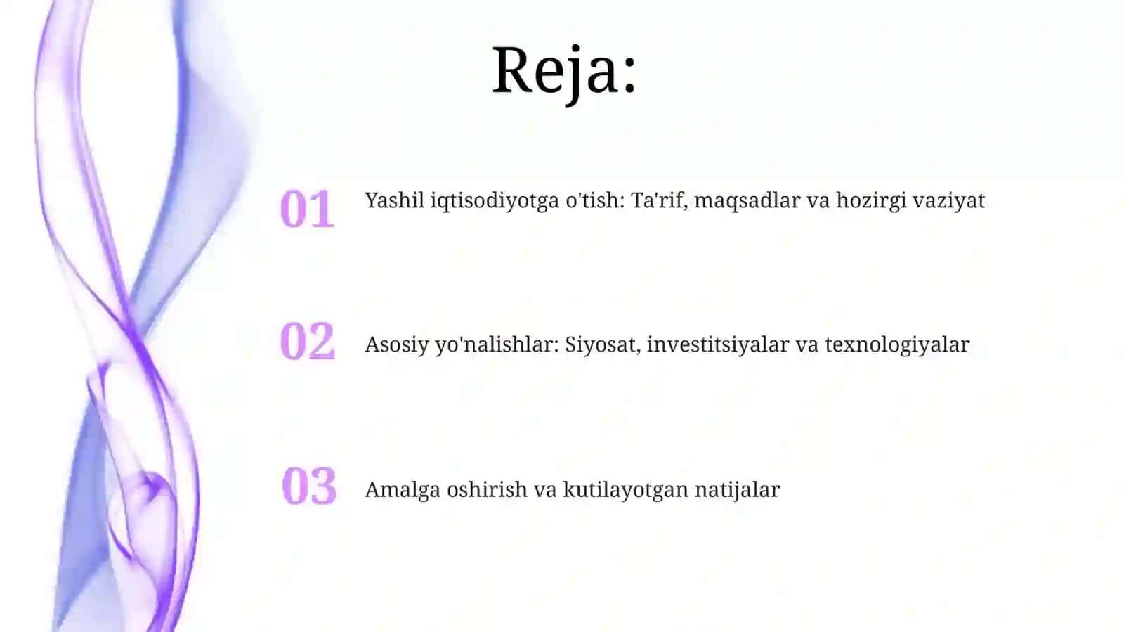 Yashil iqtisodiyotga oʻtish sitrategyasi 2