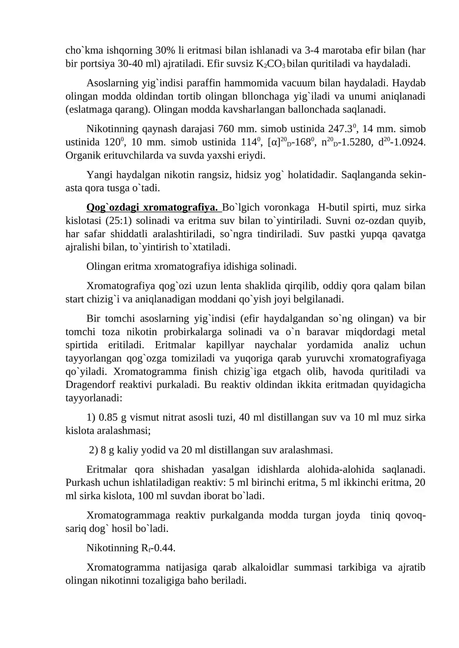 Tamakidan nikotin olish 2