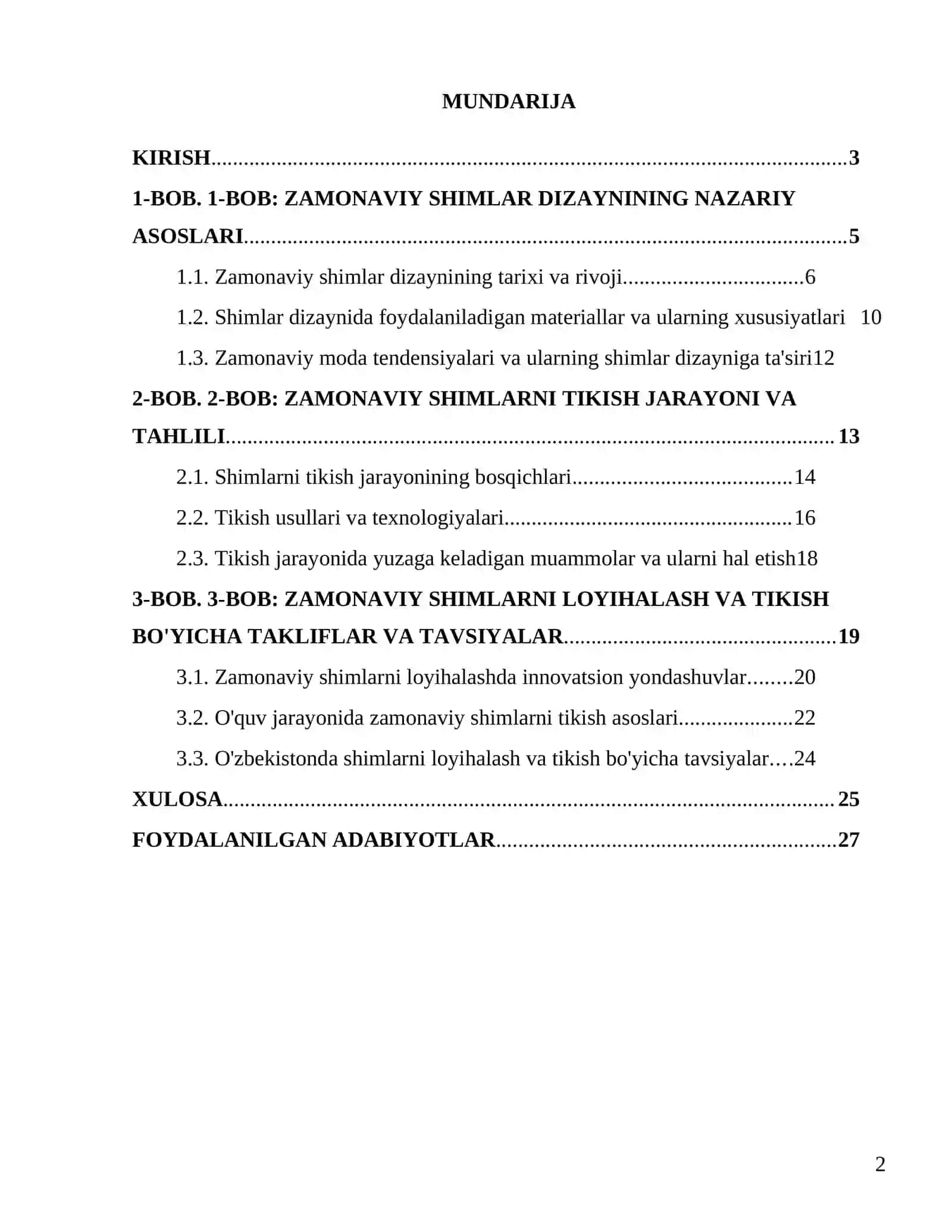 Zamonaviy shimlarni loyihalash va tikishni o'rgatish metodikasi 2