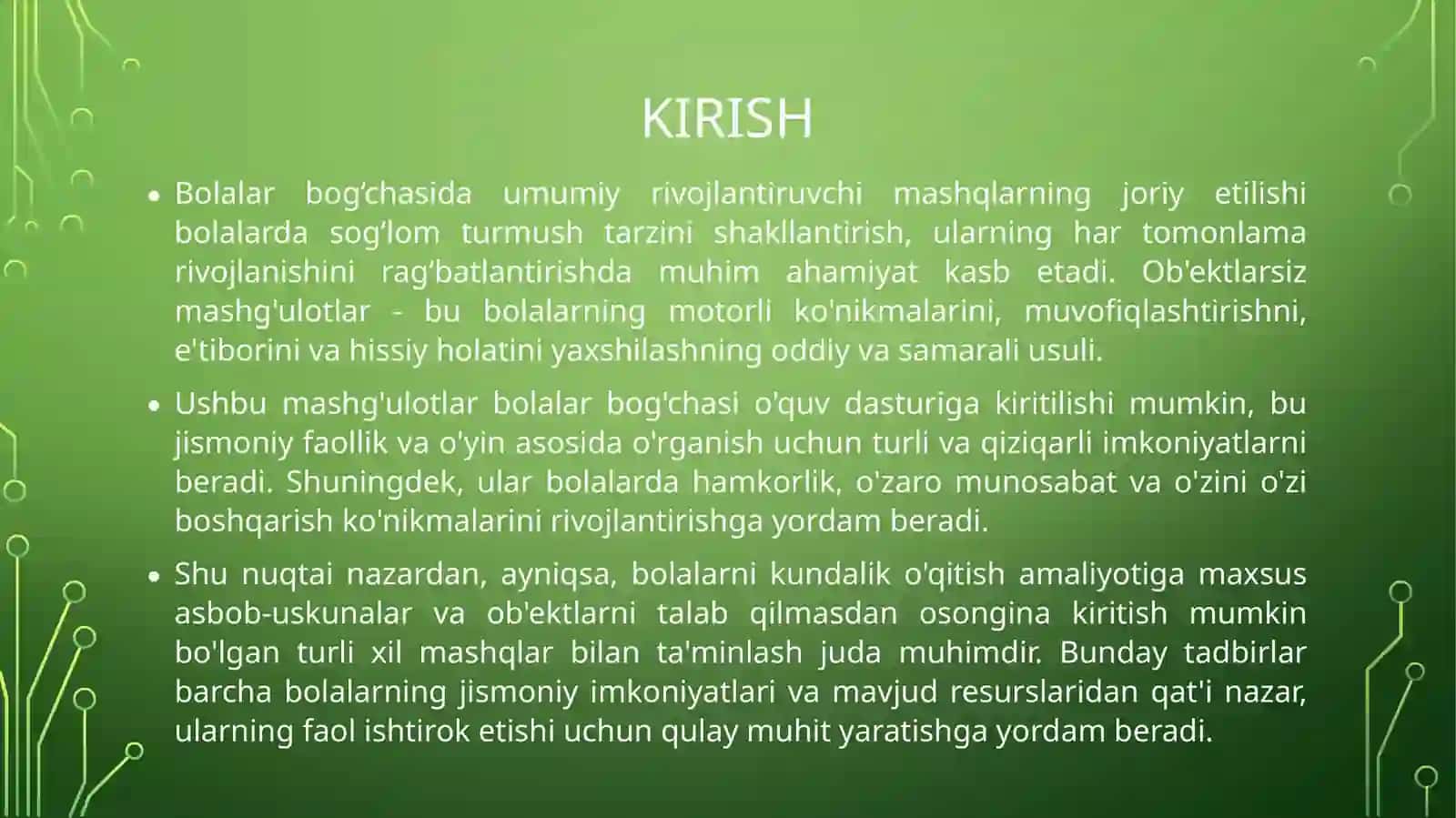 Umumiy rivojlantiruvchi mashqlar (katta guruh) 2