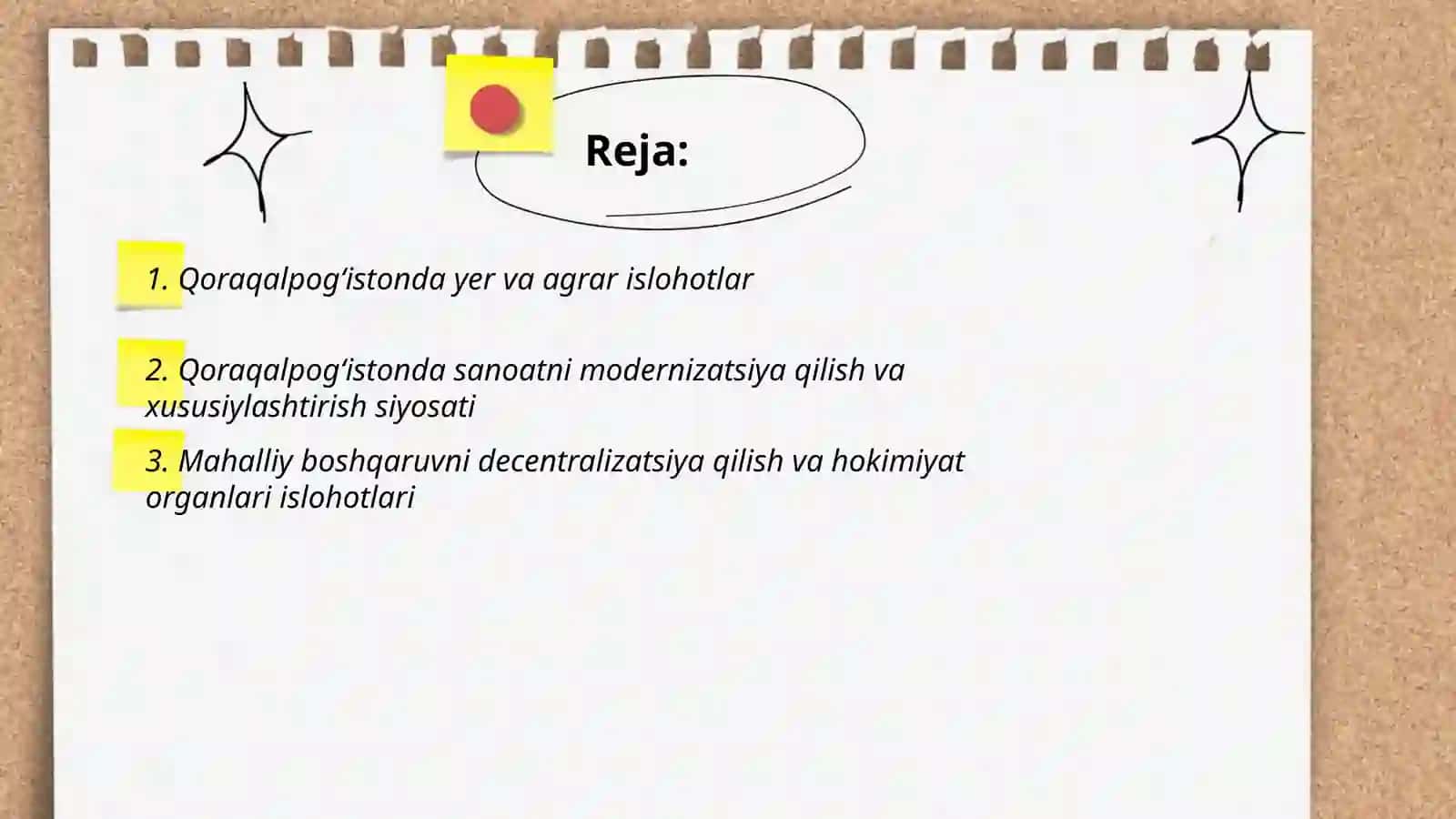 Qoraqalpogʻiston Respublikasi Mustaqillik Yillarida Iqtisodiy va Siyosiy Hayotda Islohotlar 2
