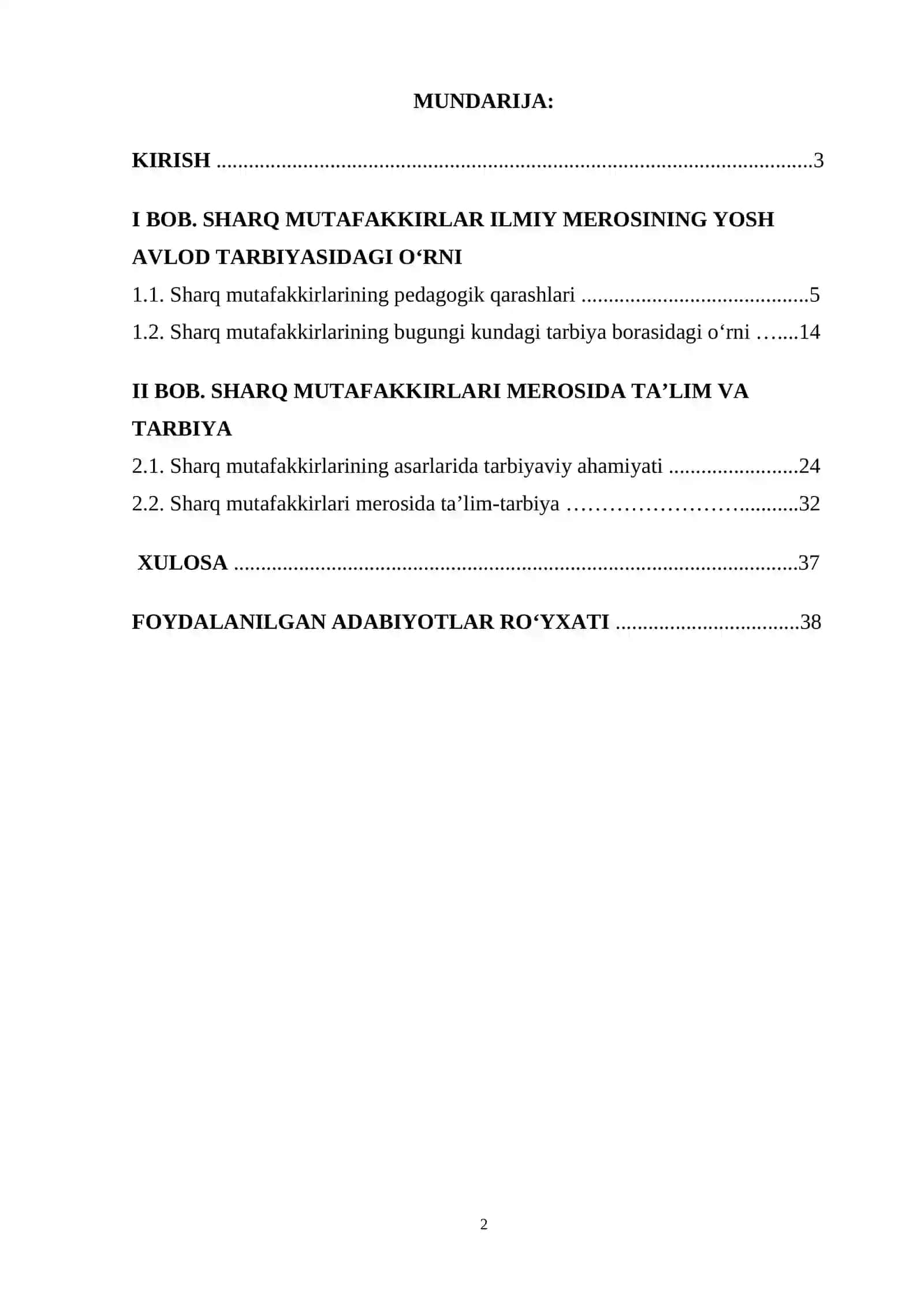 BOSHLANG’ICH TALIM FANLARINI OQITISHDA SHARQ MUTAFAKIRLARINING MEROSIDAN FOYDALANISH KURS ISHI 2