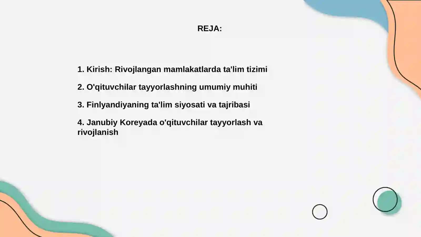 Rivojlangan mamlakatlarda oʻqituvchilar tayyorlash tizimi tahlili 2