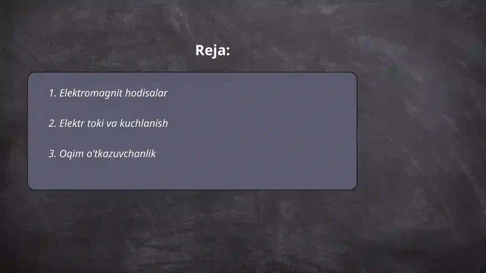 Tabiatdagi elektr hodisalar 2