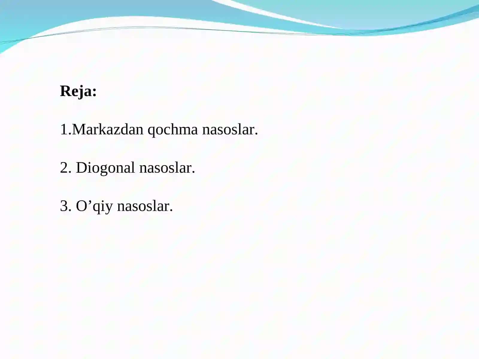 Dinamik nasoslar 2