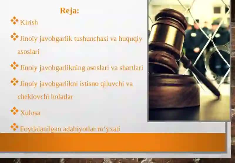 Jinoiy javobgarlik tushunchasi 2