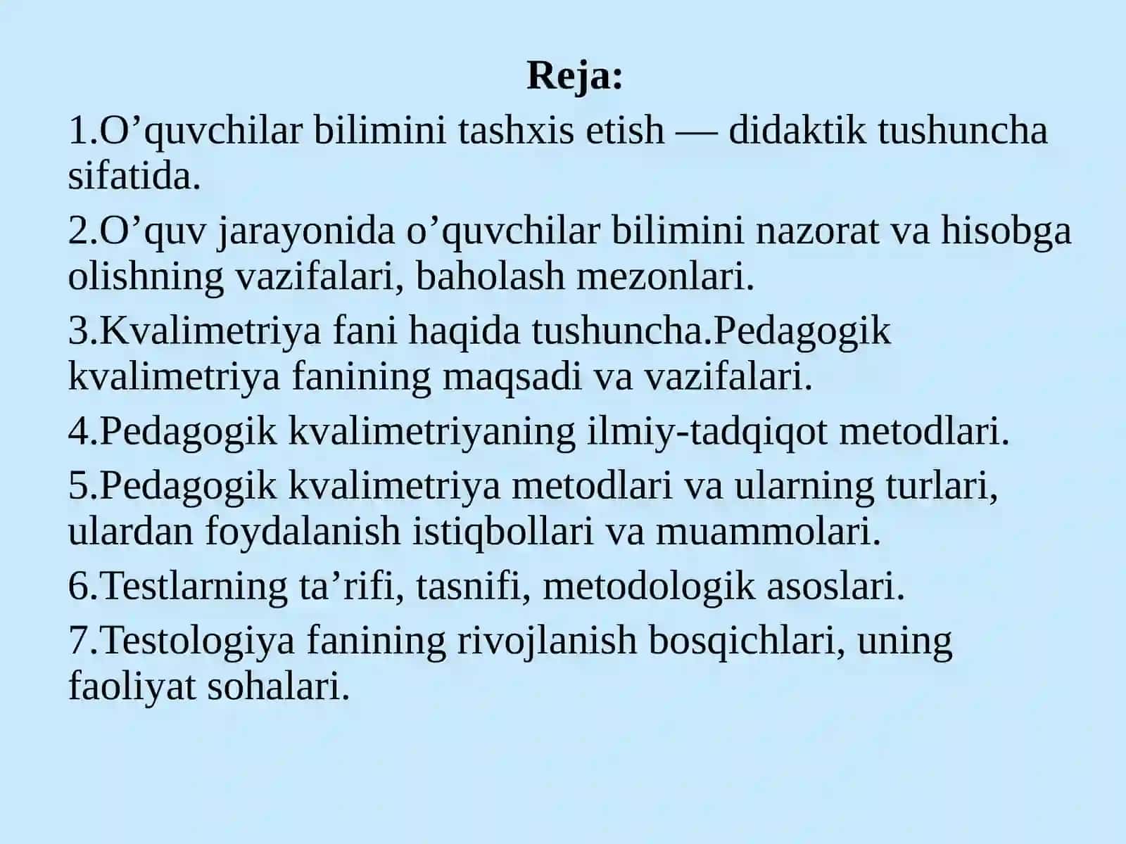 O‘quvchilаrning bilim, ko‘nikmа vа mаlаkаlаrini tаshхis etish 2