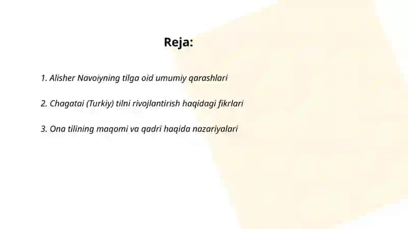 Alisher Navoiyning lingvistik qarashlari 2