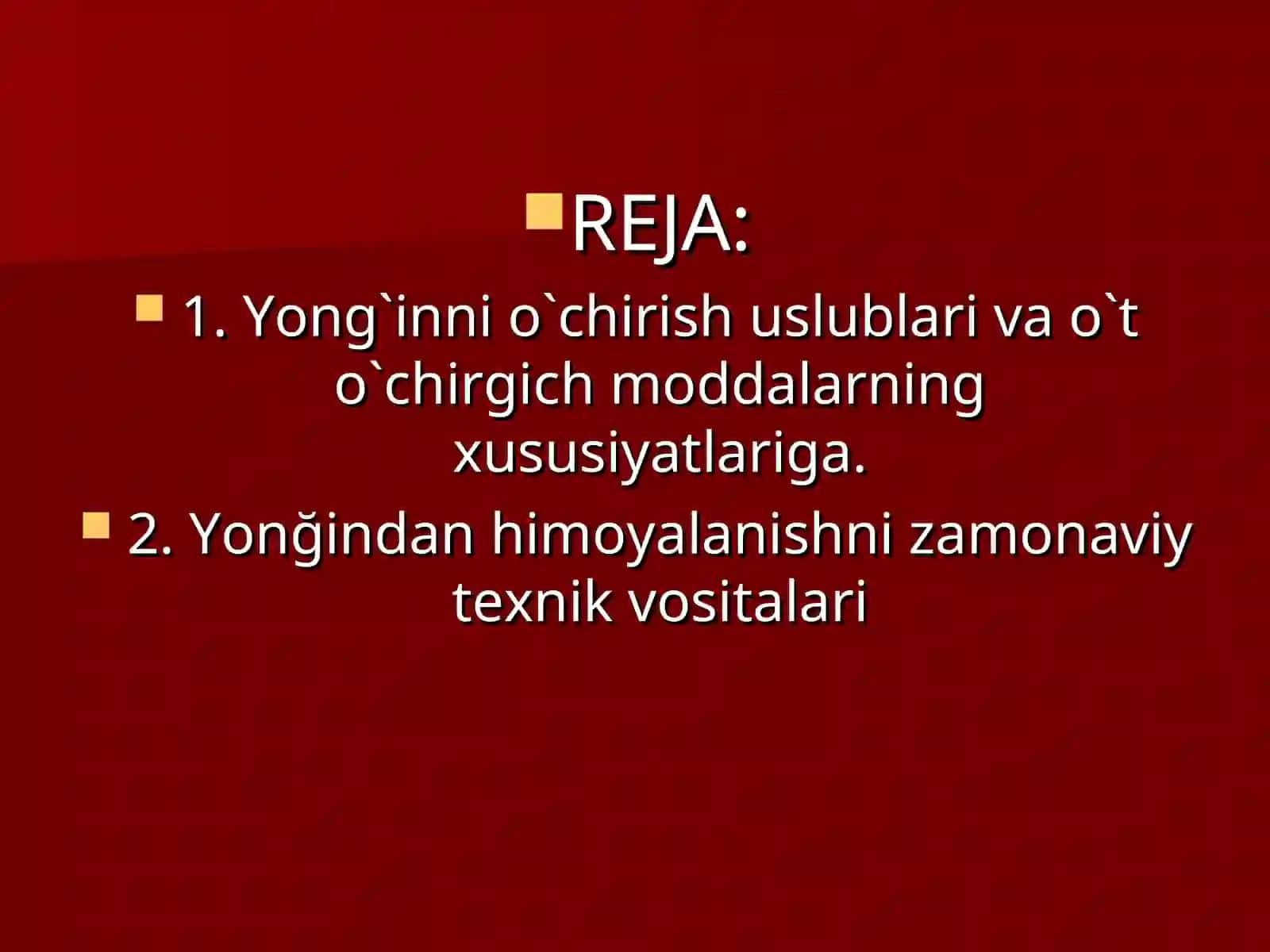 Yong’indan himoyalanishning zamonaviy texnik vositalari 2