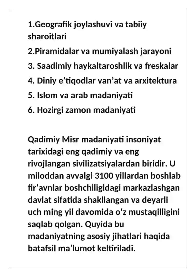Misr madaniyati 2