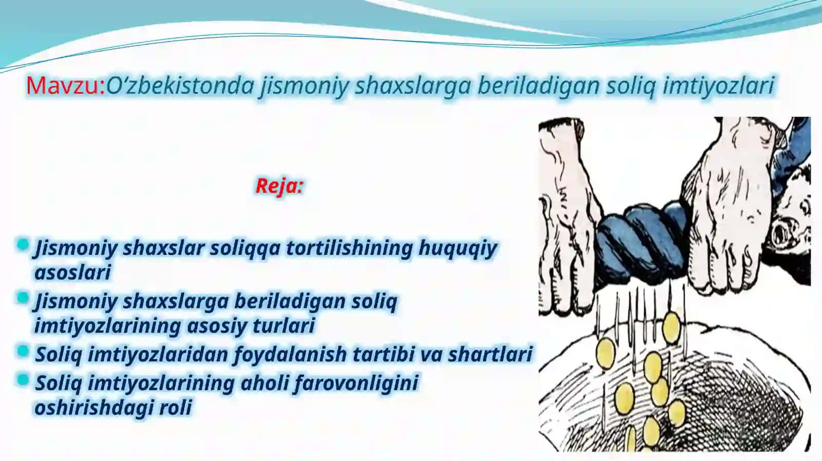 O‘zbekistonda jismoniy shaxslarga beriladigan soliq imtiyozlari 2