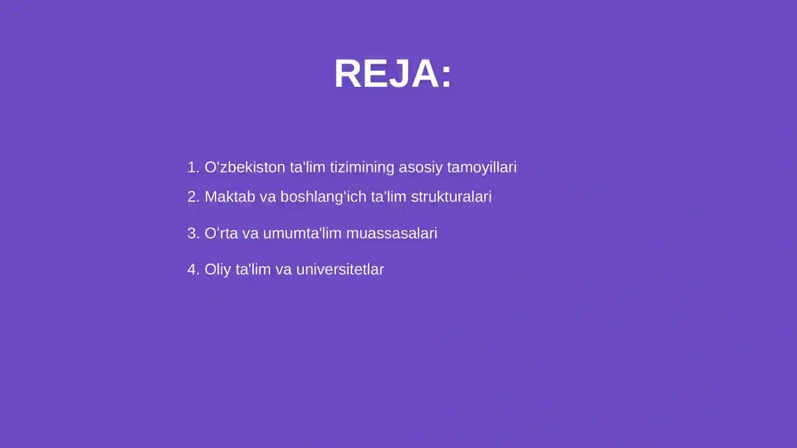 Oʻzbekiston Respublikasi taʼlim tizimi 2