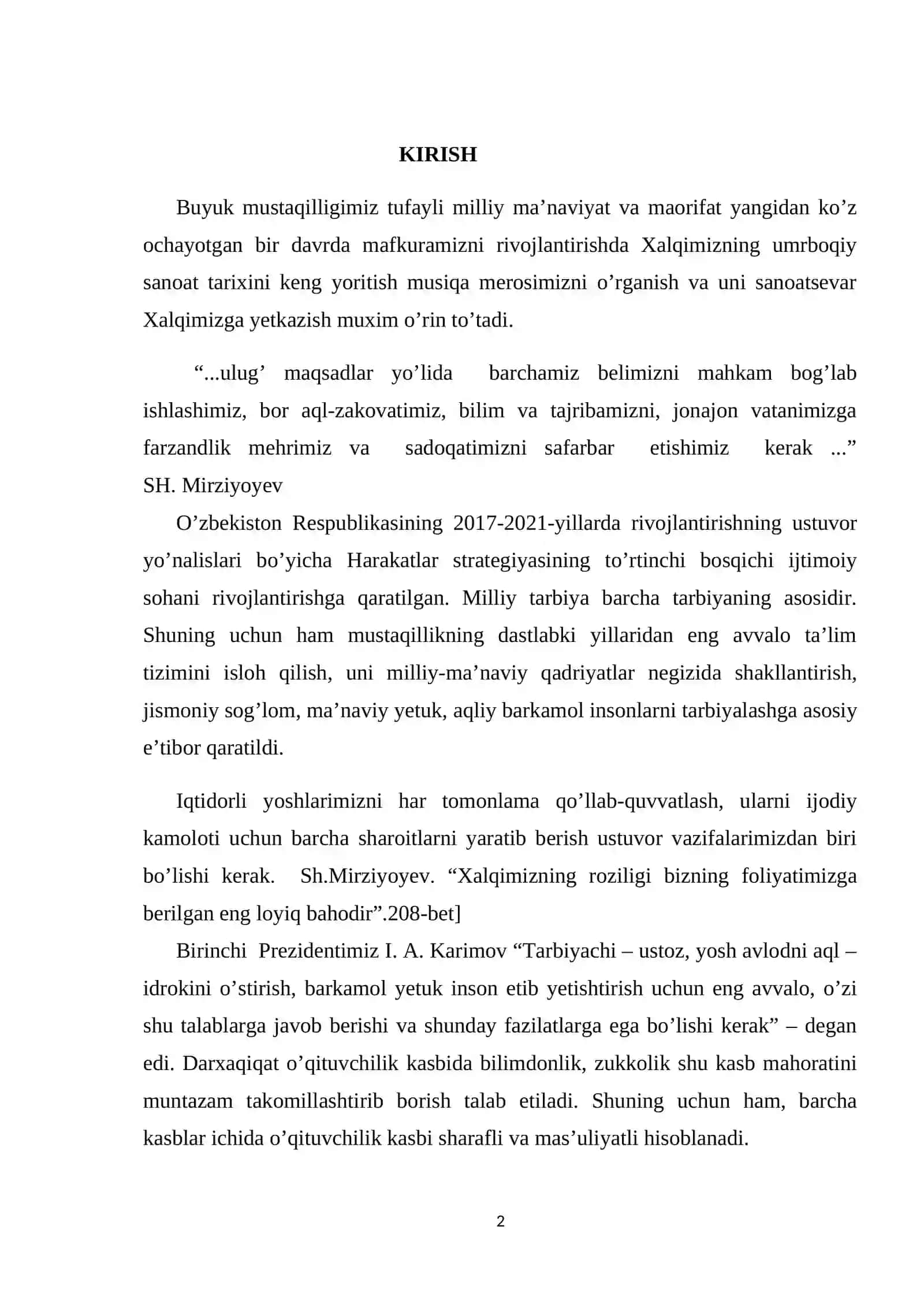 O’quvchilarga xalq musiqa ijodini o’rgatishning tarbiyaviy ahamiyati 2
