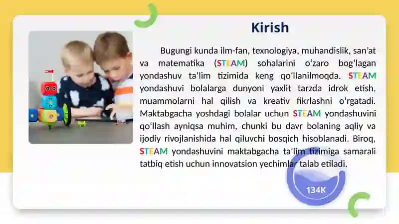 STEAM yondashuvini amaliyotga tatbiq etishda innovatsion yechimlar 2