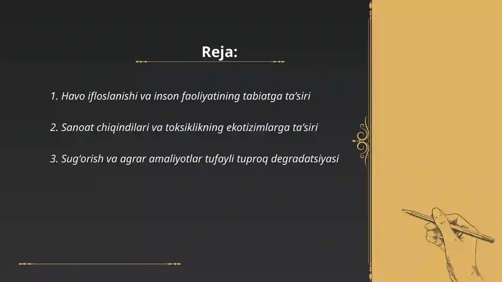 Havo ifloslanishi va inson faoliyatining tabiatga taʼsiri 2