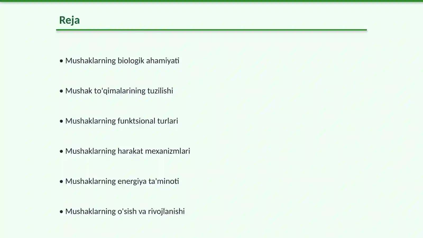 Miologiya mushaklar haqida umumiy maʼlumot 2