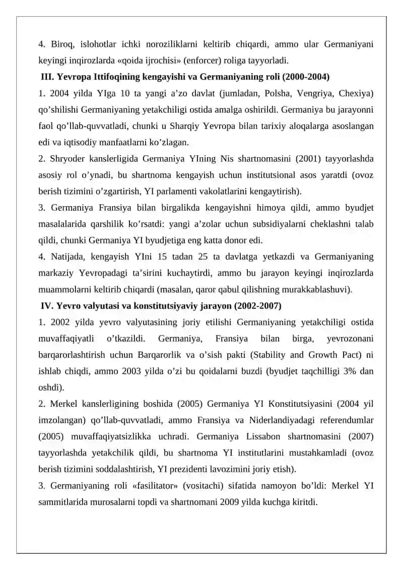 Germaniyaning Yevropa Ittifoqi siyosati 2
