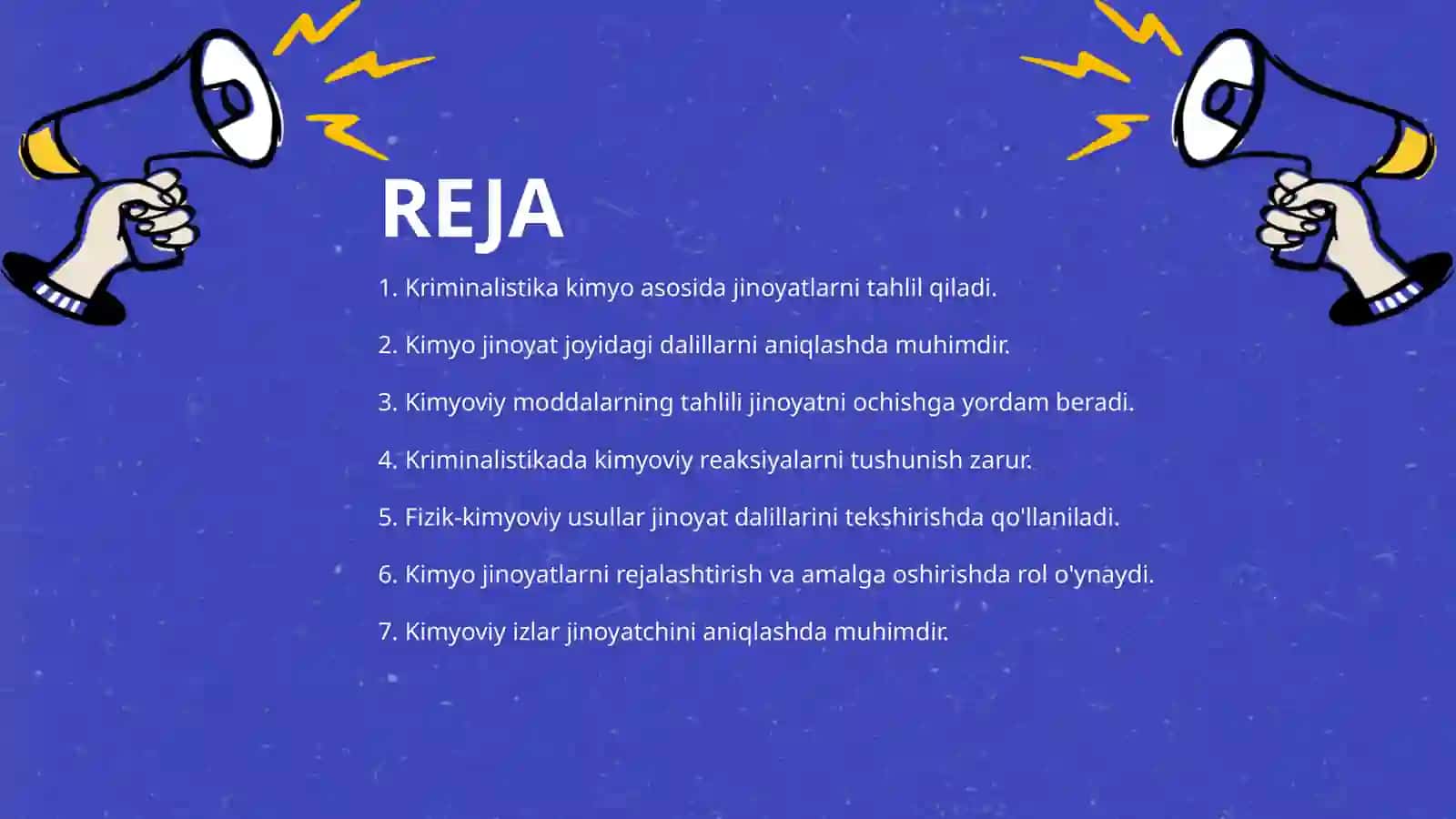 Kriminalistikada kimyoning oʻrni 2