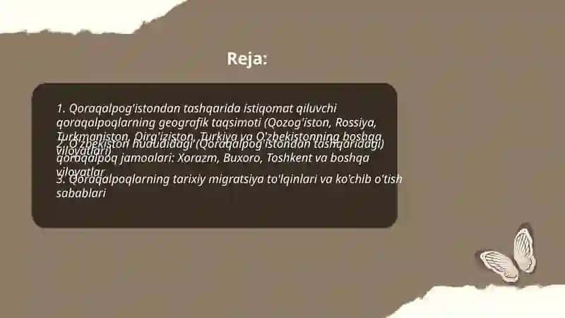 Qoraqalpog'istondan tashqaridagi qoraqalpoqlar to'g'risida ma'lumot 2