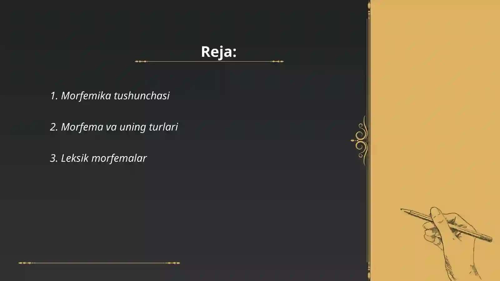 Morfemika va uning turlari 2