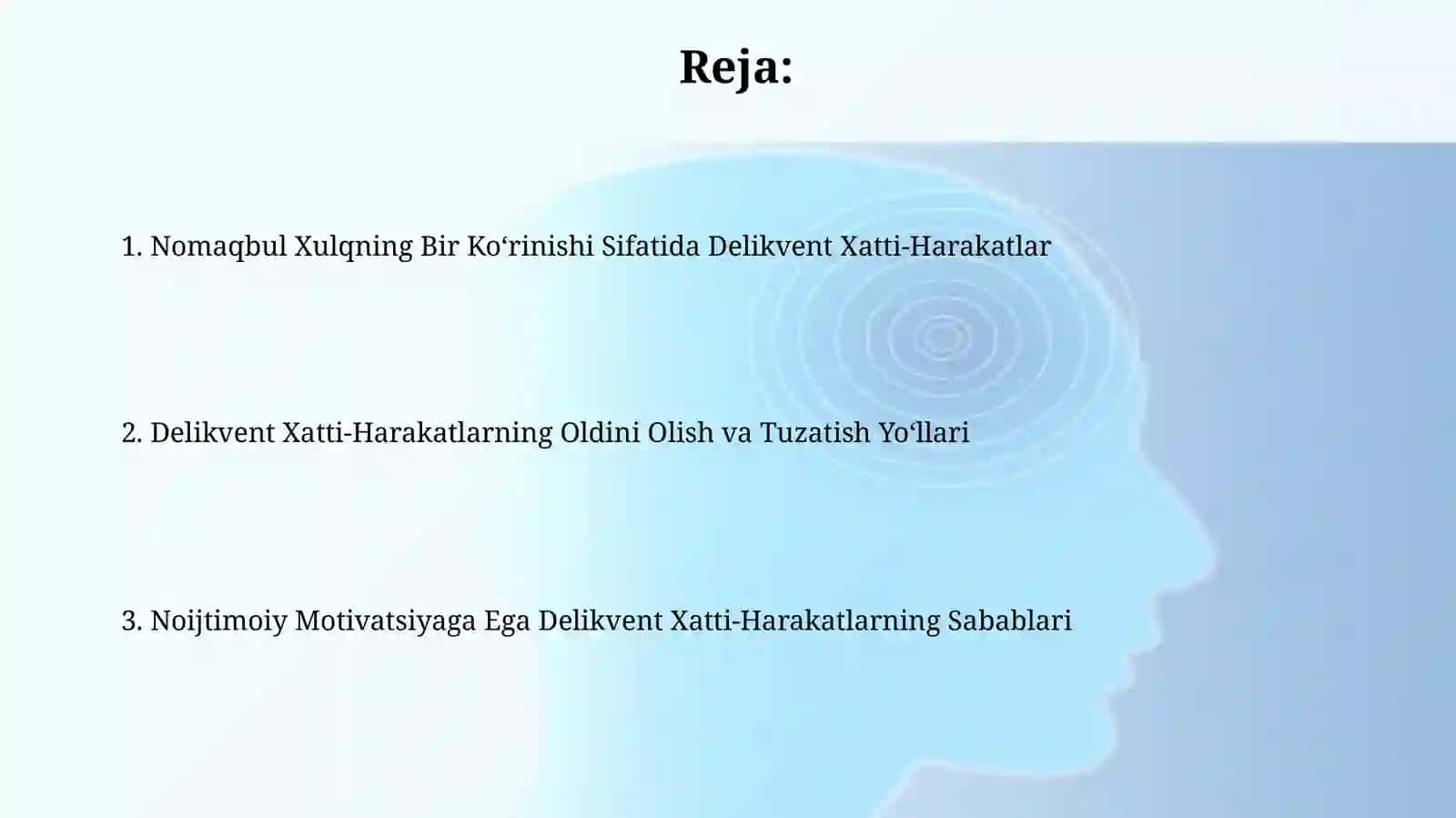 Delinkvent axloq shaxs ogʻishgan xulqining shakli sifatida ha qonunga qarshi motivatsiya 2