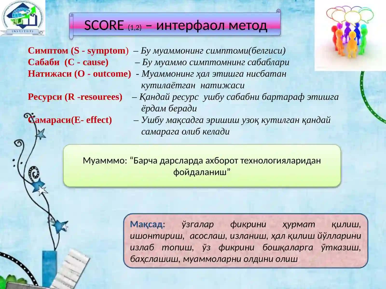 Интерфаол методлар педагогик технология 2