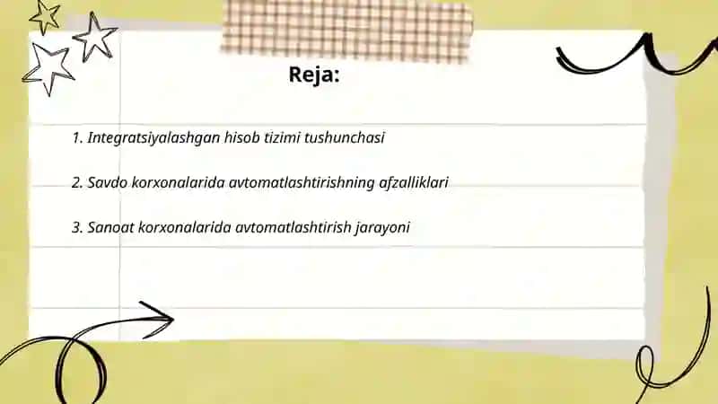 Savdo va sanoat korxonalarida integratsiyalashgan hisob tizimini avtomatlashtirishning xususiyatlari 2