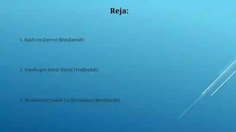Jismoniy sifatlar va ularni rivojlantirish 2