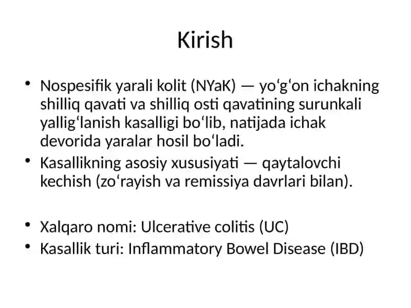 Nospesifik yarali kolit 2
