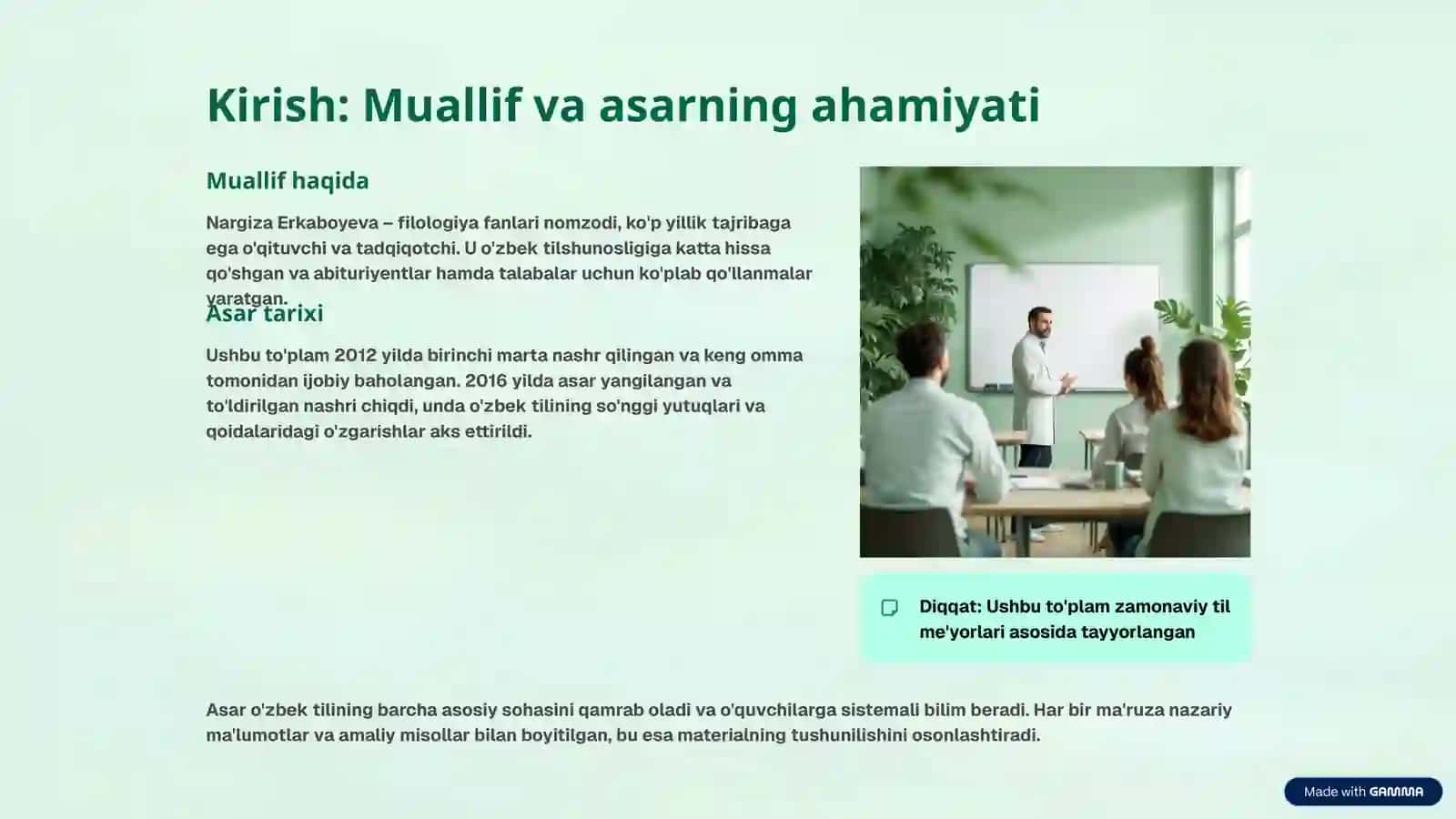 O'zbek tilidan ma'ruzalar to'plami: Tilshunoslikga kirish 2