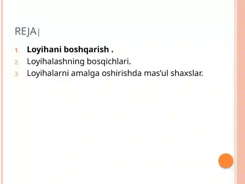 Qurilish loyihalarini boshqarishning asosiy bosqichlari 2