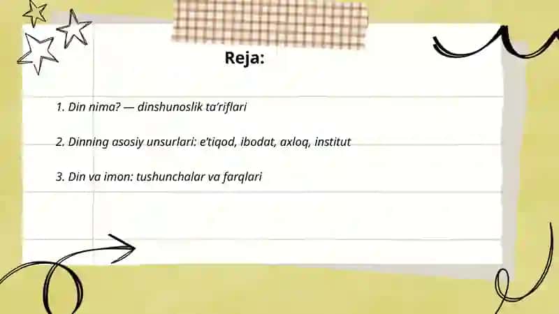 Dinshunoslik Din Nima 2