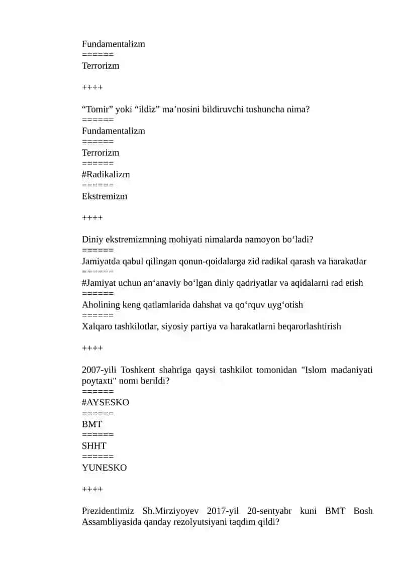 Mavjud ahvolni tubdan oʻzgartirish 2