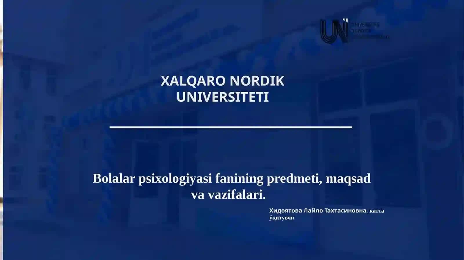 Bolalar psixologiyasining predmeti, maqsadi va vazifalari 2