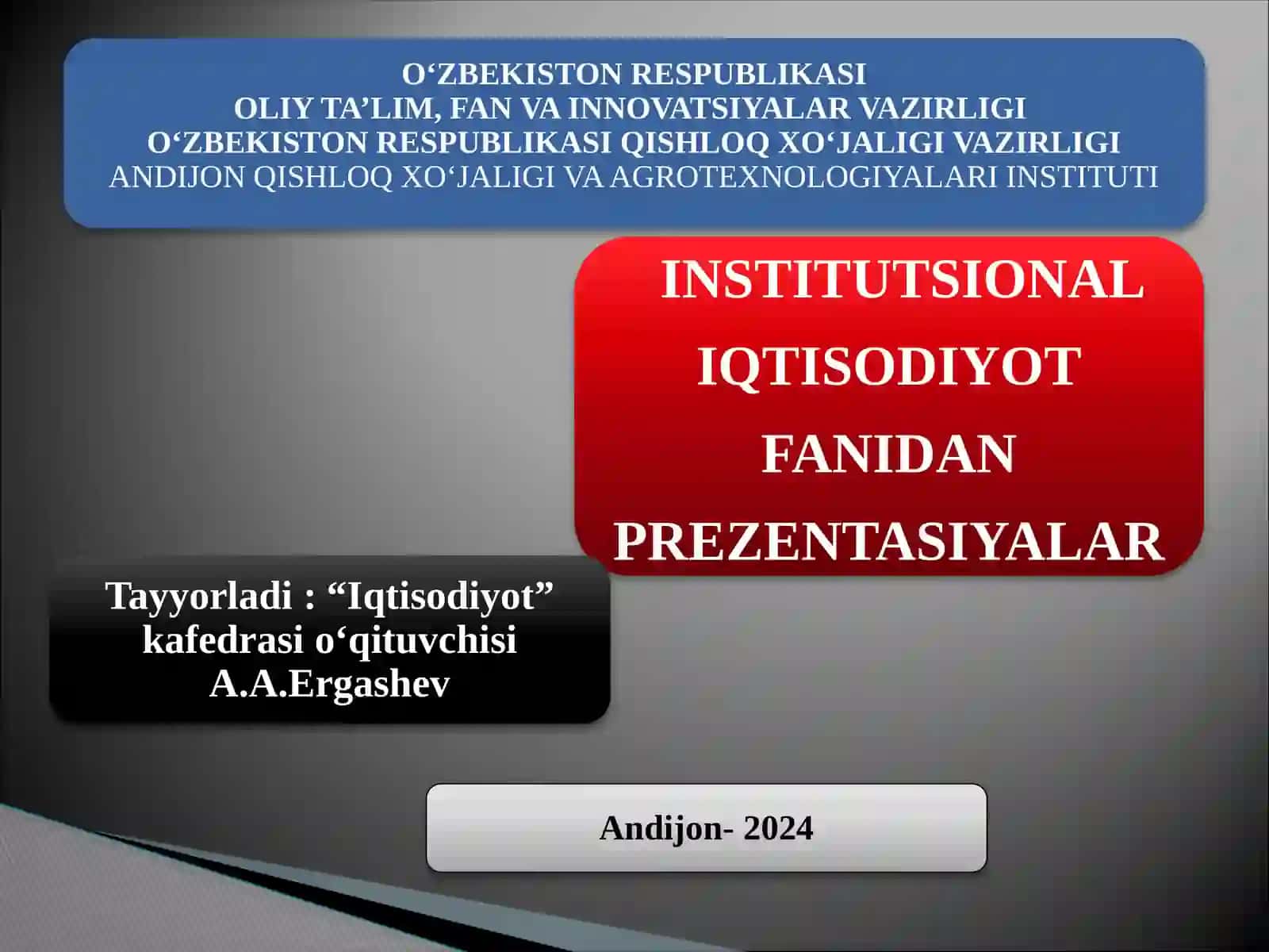 ASOSIY KO‘RILADIGAN MASALALAR 2