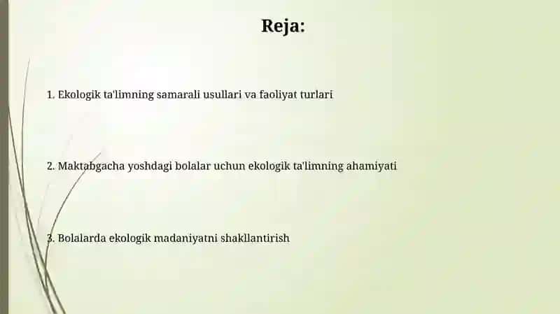 Ekologik tarbiya berish 2